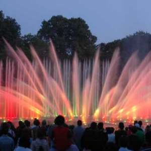 Fascinating concert of water and light"