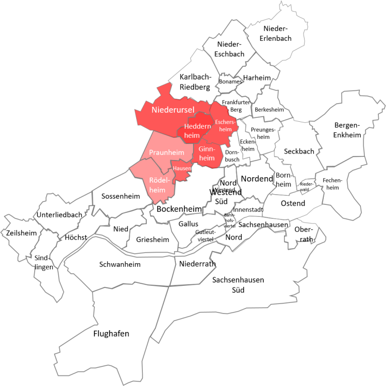 The most popular districts of Frankfurt to explore