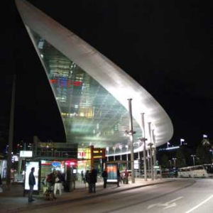 The central bus station ZOB next to the maon station"