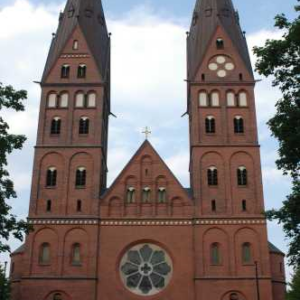 One of Hamburg's many churches."